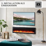 thumbnail of BALDERIA Agnes 50 chimenea eléctrica para suelo, pared o empotrar, efecto llama LED, calefacción