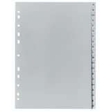 thumbnail of 5 x FALKEN Register PP Kunststoff-Register DIN A4 A-Z ABC alphabetisch 20-teilig grau
