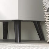 thumbnail of HOMCOM armario de baño alto columna de baño estrecho con puerta cesto para ropa sucia y estantes mueble auxiliar para salón 35x31,5x144 cm blanco