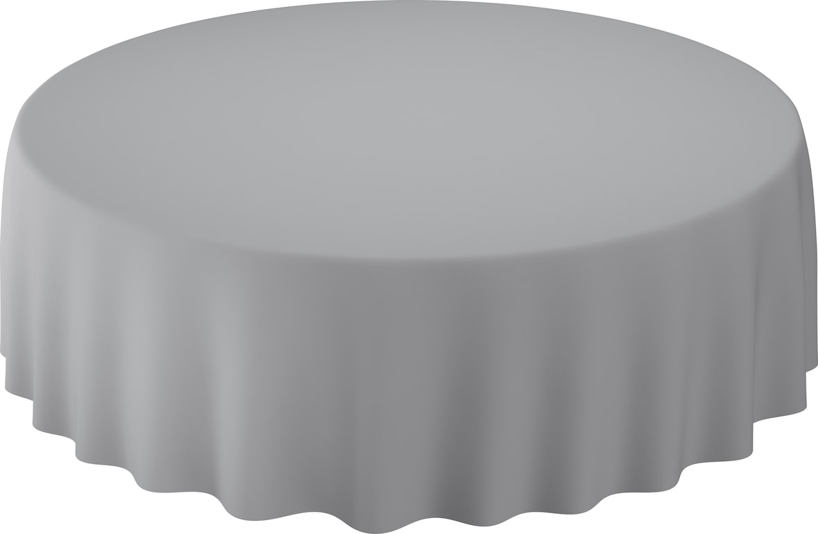 Duni Evolin®-Tischdecke rund Ø 240 cm Granite Grey, 10 Stk/Krt (1 x 10 Stk)