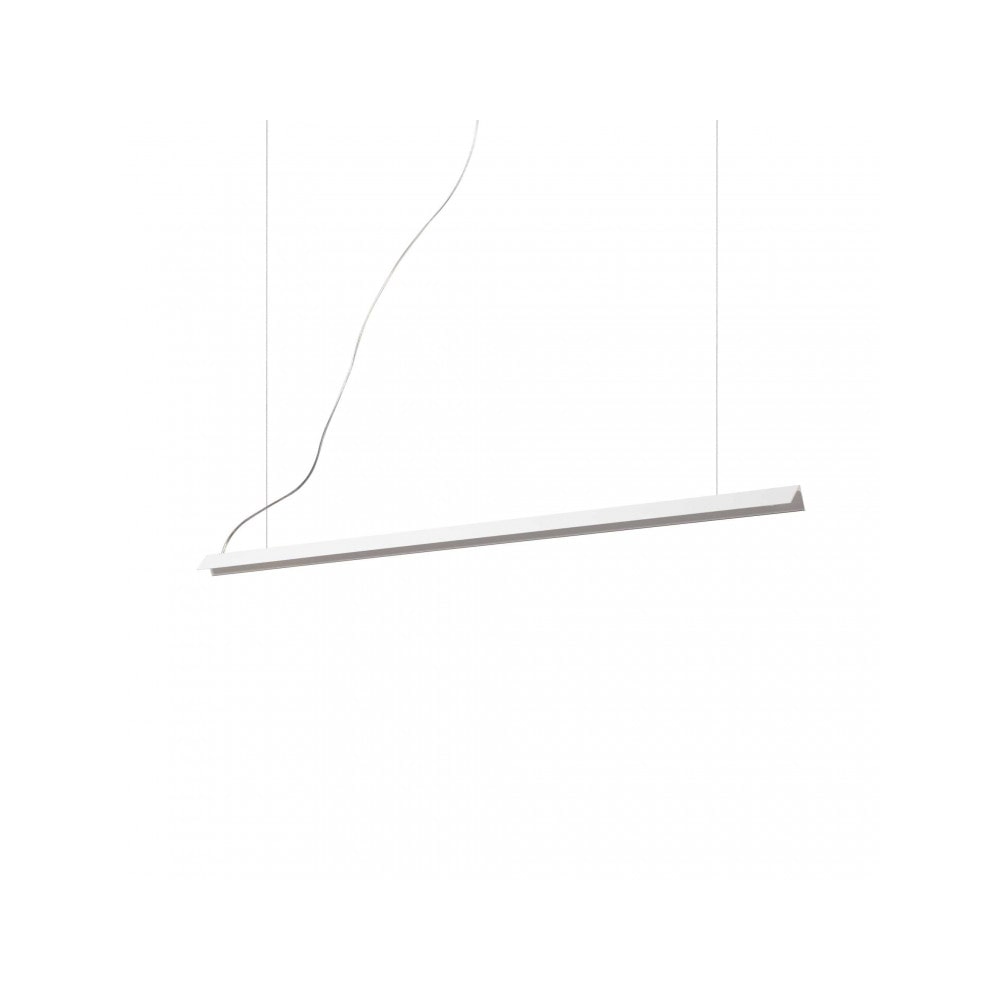 v-line moderne pendelleuchte, schwarzes metall, 20 w led, 3000 K warmes licht, ideal lux