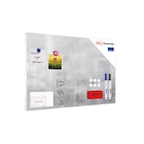 thumbnail of ALLboards Tableau magnétique avec aimants METALboards, ciment 60×40 cm + kit d’accessoires