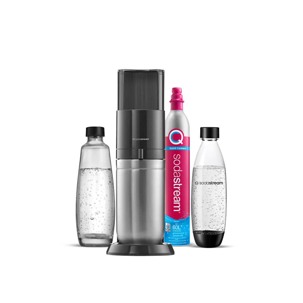 sodastream DEV-DUO-S-1GF Wassersprudler-Duo-Set titan-silber