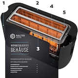 thumbnail of Balter Toaster TS-04-LCD Schwarz Langschlitz