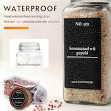 thumbnail of Five Stars® 24-delige Glazen Kruidenpotjes met Acacia Deksel - 2 Soorten Strooideksels - incl. Stickers, Stift, Trechter en Accessoires - 120 ml