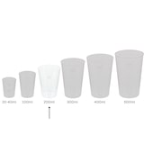 thumbnail of DeinPack 40 Mehrwegbecher 200ml Made in Germany  Getränkebecher mit Eichstrich  wiederverwendbar
