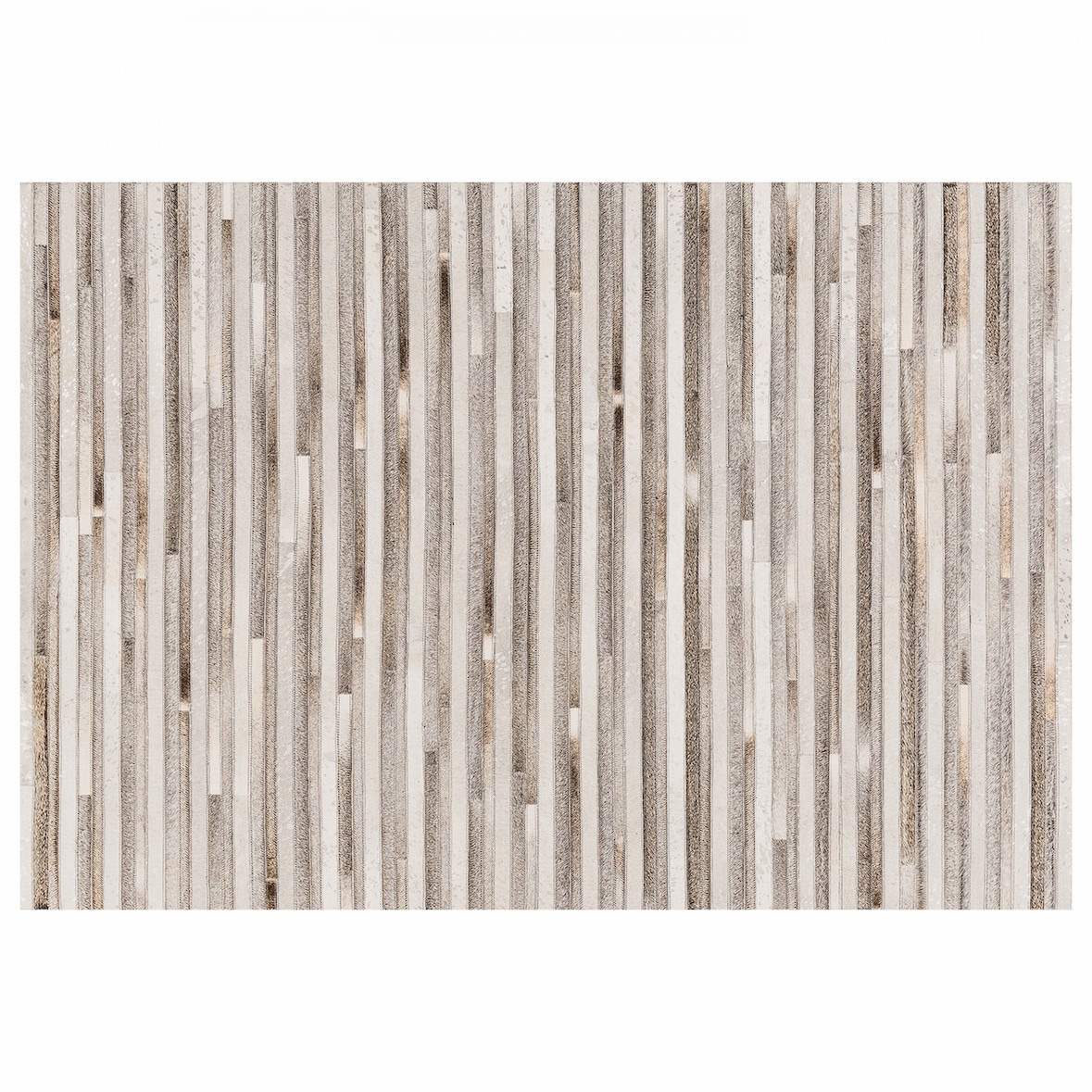 Tapis rectangulaire motif patchwork effet peau de vache 120 x 170 cm