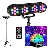 thumbnail of Pack Jeux de lumières Magic Set Teos, 4 PAR LED, trépied, télécommande, Ball6, Plug&Play, Bar Karaoké, Soirée Fête Animation