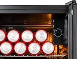 thumbnail of Beersafe XXL Onyx Kühlschrank 80 Liter 3 Böden Panoramaglastür Schwarz