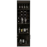 thumbnail of Mueble Bar kava espresso en melamina con Estante para Copas y Gabinete Inferior