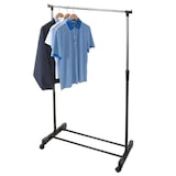 thumbnail of Storage solutions Kledingrek met wielen enkele stang 80x42x(90-165) cm