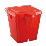 thumbnail of GILAC Seau carré HACCP + couvercle étanche - 12 L - Rouge G615709