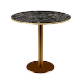 thumbnail of Restootab - Table Ø70cm Rome bistrot marbre noir brillant