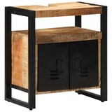 thumbnail of Helloshop26 - Moderner Badezimmerschrank mit Ablage 55 x 35 x 60 cm aus massivem braunem Mangoholz 02_0057641