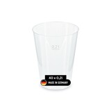 thumbnail of DeinPack 40 Mehrwegbecher 200ml Made in Germany  Getränkebecher mit Eichstrich  wiederverwendbar