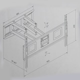 thumbnail of tectake Soporte de pared inclinable y giratorio para TV de 32" a 100" (81-254 cm), VESA 600 x 400, soporta hasta 120 kg - Negro