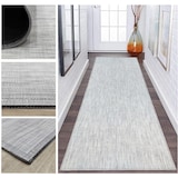 thumbnail of Alfombra vinilo Twist 21019 trenzado pasillo color Gris-  70x550 cm