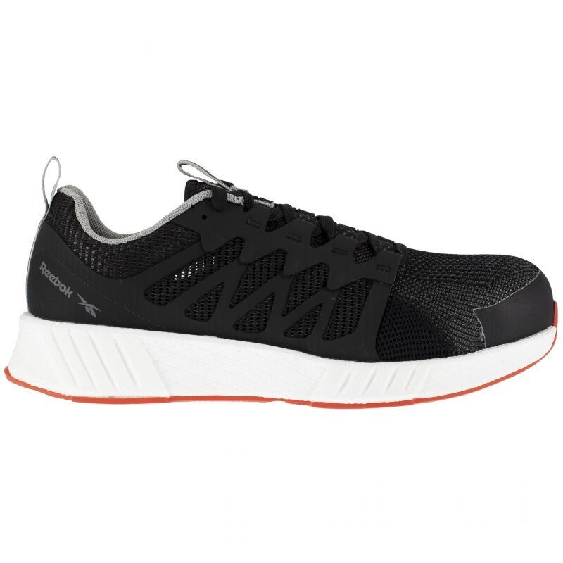 Reebok - Chaussures de sécurité basses noire blanche et orange en maille nylon embout composite S1P SRC #000000 Taille 46