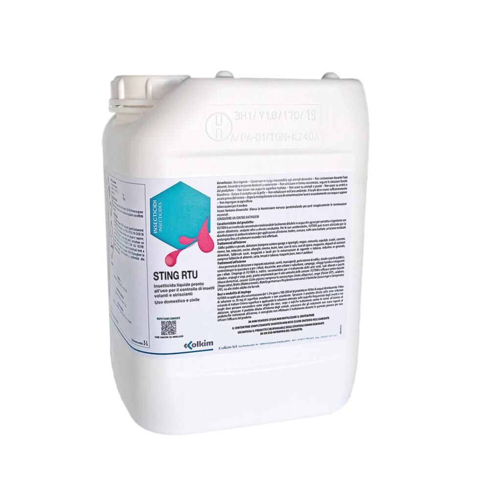 Insetticida per zanzare, pulci e insetti vari Sting RTU 5 litri