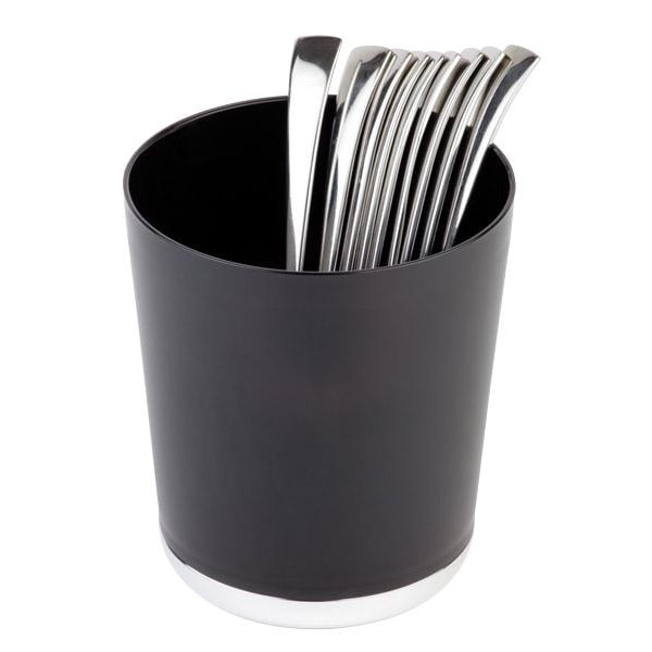 APS Besteckständer, SAN Kunststoff, Ø 13 cm, H: 15 cm, schwarz