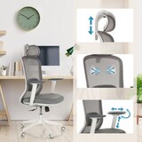 thumbnail of Bürostuhl / Drehstuhl MIKEO G Sitz Stoff / Rücken Netzstoff grau hjh OFFICE