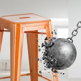 thumbnail of 2er Set Barhocker Joshua orange