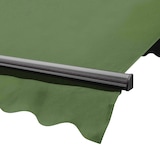 thumbnail of Toldo a dos aguas con caja de 3 x 4 m en aluminio verde cactus Oviala