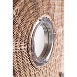 thumbnail of Strandkorb - bene living - Ammersee Single Teak Bullauge - PE shell - Modell 545 - Einsitzer inkl. Liftersystem