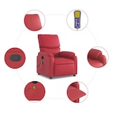 thumbnail of vidaXL Massagesessel Rot Kunstleder