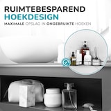 thumbnail of HGMD Duschregal Eckmodell - Schwarz - Bis zu 8 kg - Befestigung ohne Bohren oder mit Schrauben - Inklusive Anleitung