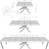 thumbnail of Ausziehtisch 140/400x90 cm Volantis Premium Walnuss Beine anthrazit