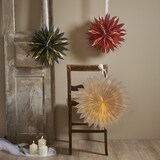 thumbnail of Papierstern Eisblume Weihnachtsstern Faltstern 50cm Dekostern Leuchtstern beige
