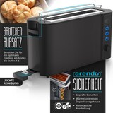 thumbnail of Arendo - SET Toaster FRUKOST mit Eierkocher SIXCOOK Edelstahl Schwarz, Toaster 2 Scheiben, LED-Display, 6 Bräunungsgrade, Brötchenhalter - Eierkocher