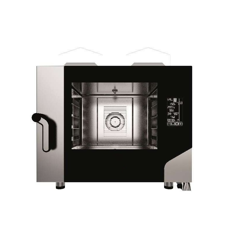 Horno de convección a gas para pastelería/panadería 4 bandejas 600x400mm