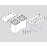 thumbnail of Hailo Abfallsammler 3650101 TA Swing A Tandem 2x 15 Liter