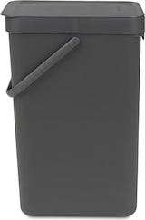 thumbnail of Brabantia Abfallsammler mit Stay-open Deckel | 16 Liter, HxBxT 40x27,9x22cm | Kunststoff | Dunkelgrau