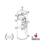 thumbnail of Pied de lit cylindrique lumineux Noir (vendu à l'unité)  16 cm ACCESSOIRES BELLECOUR