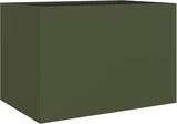 thumbnail of vidaXL Pflanzkübel Olivgrün 62x47x46 cm Stahl