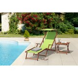 thumbnail of Sonnenliege Liegestuhl pistazie Gartenliege Holz Deckchair Strandstuhl Buche Gartenmöbel 10-306