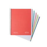 thumbnail of Caderno A4+ capa extra rígida 120H 80G quadriculado 5x5 microperfurado 5 faixas cor Navigator Vermelho