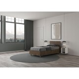 thumbnail of Letto singolo contenitore 80x200 testata dritta con doghe noce Ankel