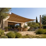 thumbnail of Toldo vela coco natural 4x3 m 60% ocultación para jardín terraza pérgola