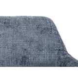 thumbnail of Décoshop26 -Gepolsterter Esszimmerstuhl mit Armlehnen aus dunkelgrauem Chenille-Stoff und Beinen aus Buchenholz 04_0009845