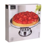 thumbnail of Drehbare Kuchenplatte Tortenständer Servierplatte Ø33xH8cm Edelstahl