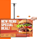 thumbnail of 【XGDX-5804】LED-Leuchtrahmen, Werberahmen, Lichtkasten, Lichtbox – geeignet für Geschäfte und Restaurants Schwarz 60×120cm