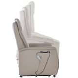 thumbnail of Fernsehsessel mit Aufstehhilfe, Relaxsessel mit Liegefunktion, mit 2 Motoren, 120 kg belastbar, Leder/Kunstleder, Naturgrau, Raburg Marie