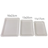 thumbnail of 100 flache Pappteller weiß eckig 13 x 20 cm