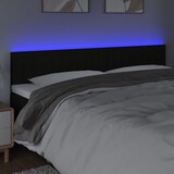 thumbnail of vidaXL LED Kopfteil Schwarz 180x5x78/88 cm Stoff