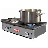 thumbnail of MBH - Professioneller 2 Brenner Gaskocher für die Gastronomie. Professioneller Tischkochherd für industrielle Bar- und Restaurantküchen.