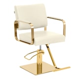 thumbnail of physa - Physa Fauteuil de Coiffure réglable en Hauteur avec Repose-Pieds 50-66 cm 200 kg Beige/Or - Fauteuil de Salon de Coiffure Chaise